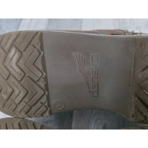 Dansko Professional Camo Suede  Womens Brown Camouflage Clogs 40 - Picture 6 of 6